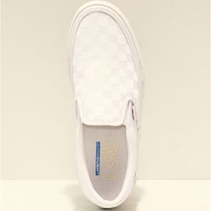 Vans Slip On Pro - White Reflect - 6.5 mens/8 womens
